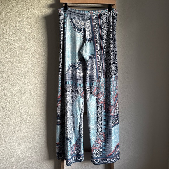 In Bloom by Jonquil Paisley Print Lace Cami & Wide Leg Pajama Set Sz: Med - Picture 13 of 14